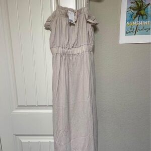 H&M Cream Midi Dress